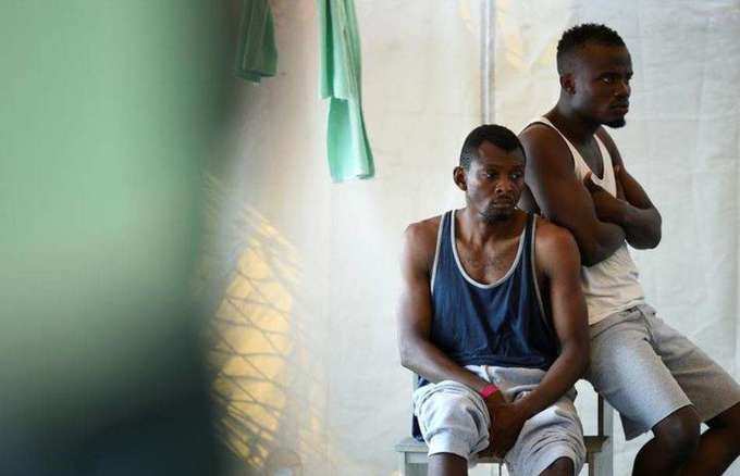 Migrants stranded off Italian coast