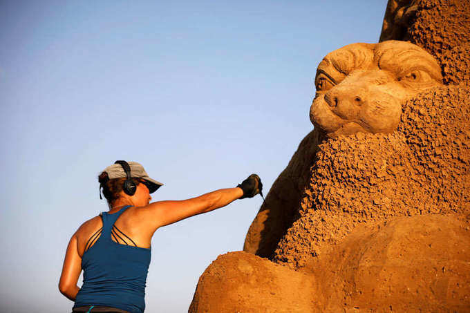 Sand Sculpture Festival: Sculptors showcase irresistible art work