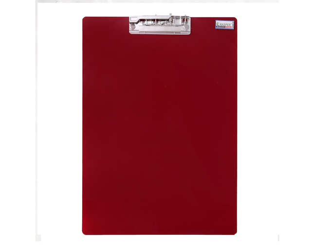 Rasper Red Acrylic Clip Board Exam Pad