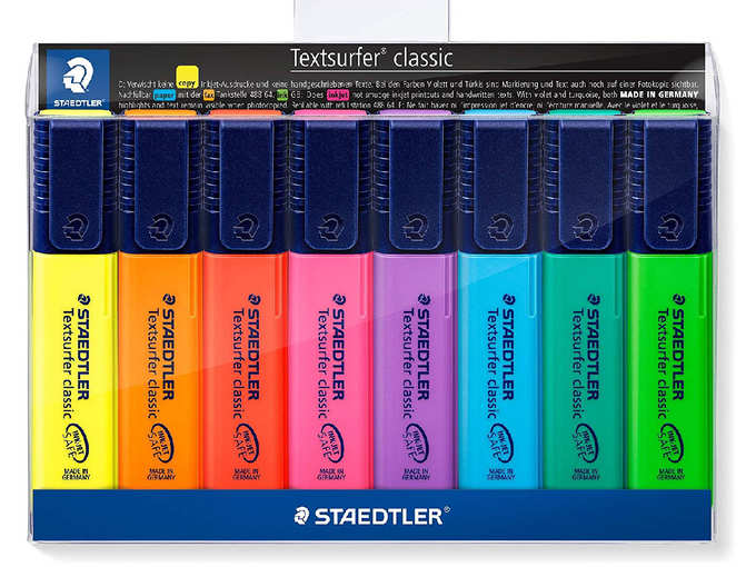 Staedtler Textsurfer Classic 364 WP8 Highlighter Pen - Pack of 8