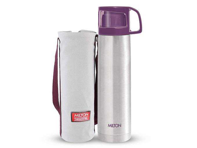 Milton Glassy Flask 1000ml Vaccum Flasks - Purple