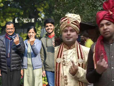 दिल्ली विधानसभा चुनाव: राहुल, केजरीवाल, सोनिया...किस-किस ने डाला वोट