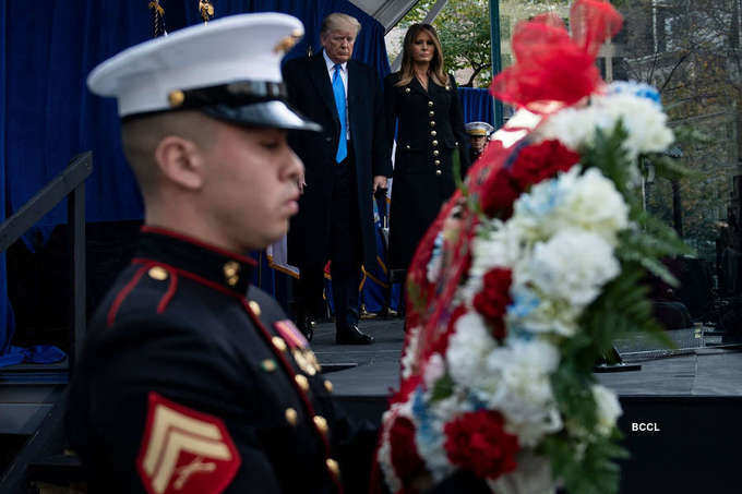 Donald Trump honours veterans at 100th anniversary of NY parade