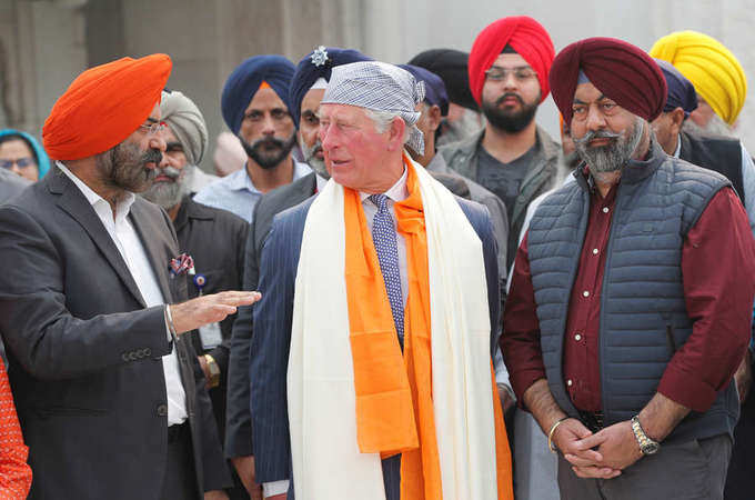 Prince Charles visits Sri Bangla Sahib Gurudwara 