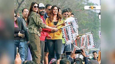 টাইমস হাফ ম্যারাথন: প্রতিযোগীরা প্রেরণা জোগালেন তারকাদেরও