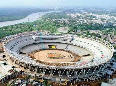 உலகின் மிகப்பெரிய மைதானத்தை திறந்து வைக்கும் அமெரிக்க அதிபர் டிரம்ப்!