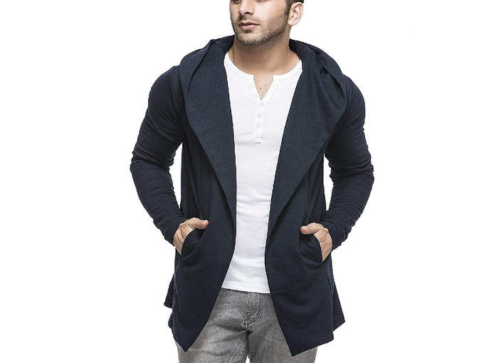 Tinted Mens Cotton Blend Cardigan