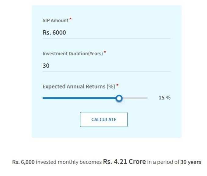 సిప్ క్యాలిక్యులేటర్