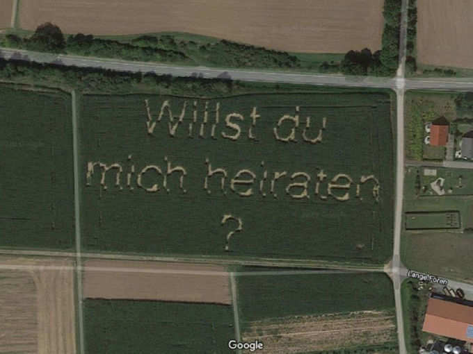 Marriage Proposal On Google Maps