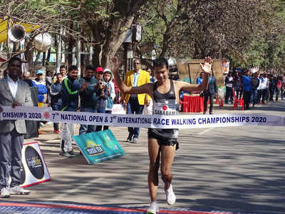 नैशनल चैंपियनशिप: मणिपुर के दमन सिंह ने 50 किमी पैदल चाल स्पर्धा जीती