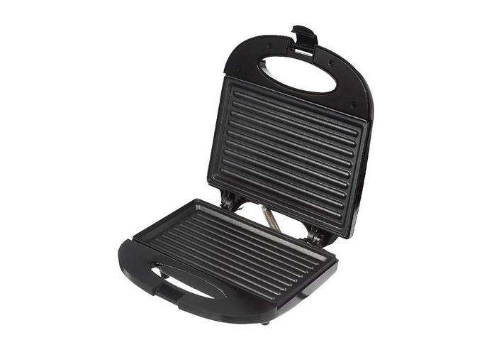 Amazon Brand - Solimo Non-Stick Grill Sandwich Maker (750 watt, Black)