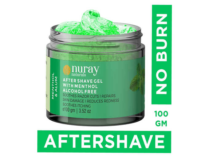 Nuray Naturals Vegan Aftershave Gel with Menthol and Alum