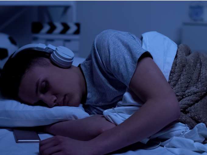 using headphones while sleeping