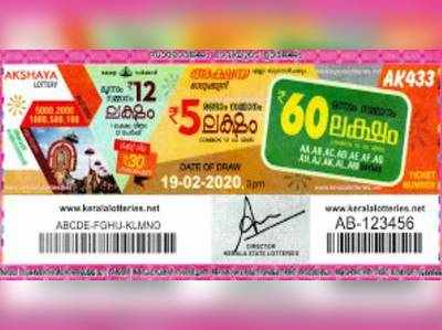 അക്ഷയ 433 Lottery: അക്ഷയ ലോട്ടറി നറുക്കെടുപ്പ് ഇന്ന് മൂന്ന് മണിയ്ക്ക്