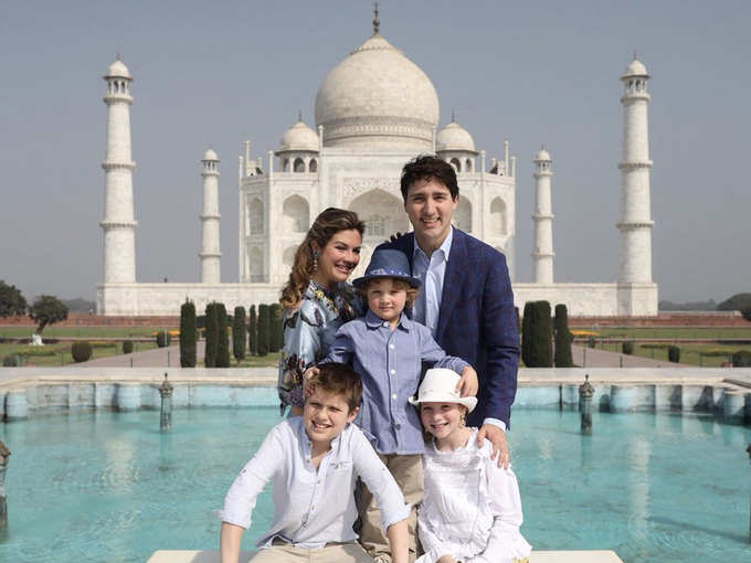 कनाडा के PM ट्रूडो परिवार संग ताज देखने पहुंचे