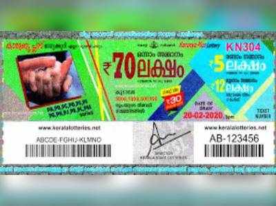 KN 304 Lottery: കാരുണ്യ പ്ലസ് ലോട്ടറി നറുക്കെടുപ്പ് ഇന്ന് മൂന്ന് മണിയ്ക്ക്