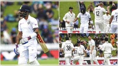 Ind vs NZ 1st Test: ഇന്ത്യക്ക് ബാറ്റിങ് തകർച്ച, ഒന്നാം ദിനം 5 വിക്കറ്റിന് 122