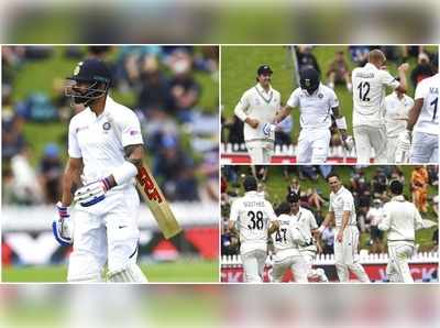 Ind vs NZ 1st Test: ഇന്ത്യക്ക് ബാറ്റിങ് തകർച്ച, ഒന്നാം ദിനം 5 വിക്കറ്റിന് 122