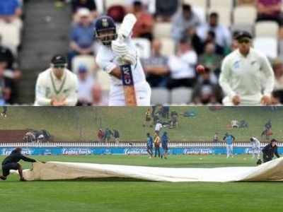 ind vs nz: விக்கெட் சரிவை தடுத்து நிறுத்திய மழை!