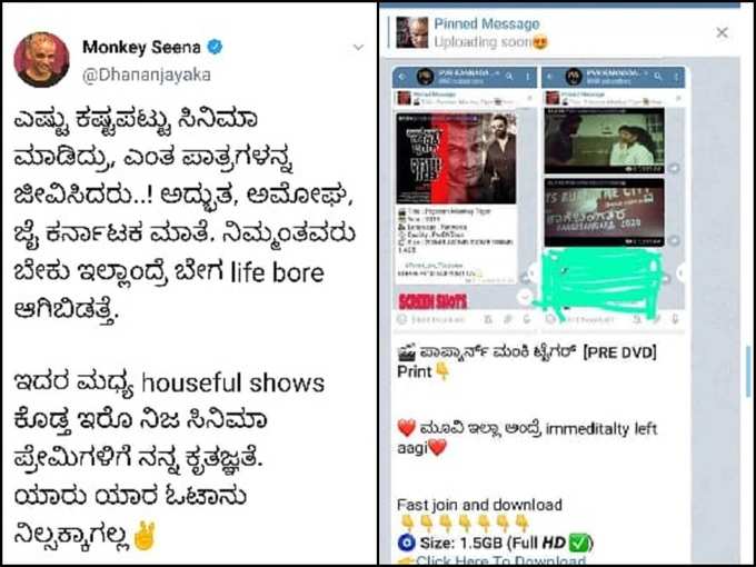 ​ಟೈಗರ್‌ಗೆ ಪೈರಸಿ ಕಾಟ!