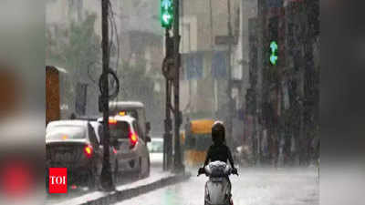 दो घंटे में 4.3 मिमी बारिश, भीगा आधा शहर