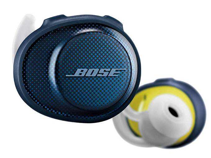 Bose Sound Sport Free Truly Wireless Sport Headphones (Midnight Blue/Citron)