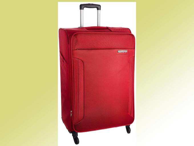 American Tourister Polyester 56 cms Ruby Red Carry-On (AMT Troy SP 56 Ruby RED)