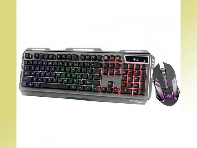 ZEBRONICS Gaming Multimedia USB Keyboard & USB Mouse Combo -Transformer