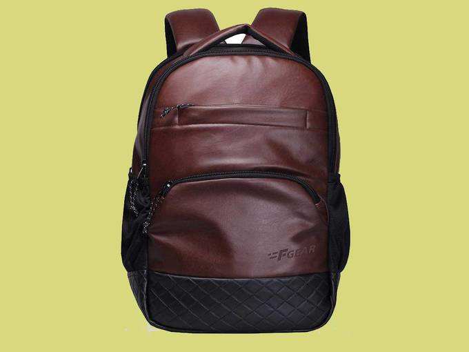 F Gear Luxur 25 Ltrs Brown Laptop Backpack (2404)