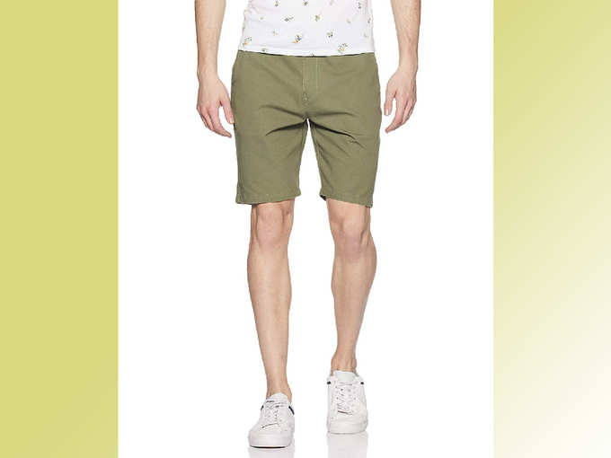 Symbol Men&#39;s Regular Fit Cotton Shorts