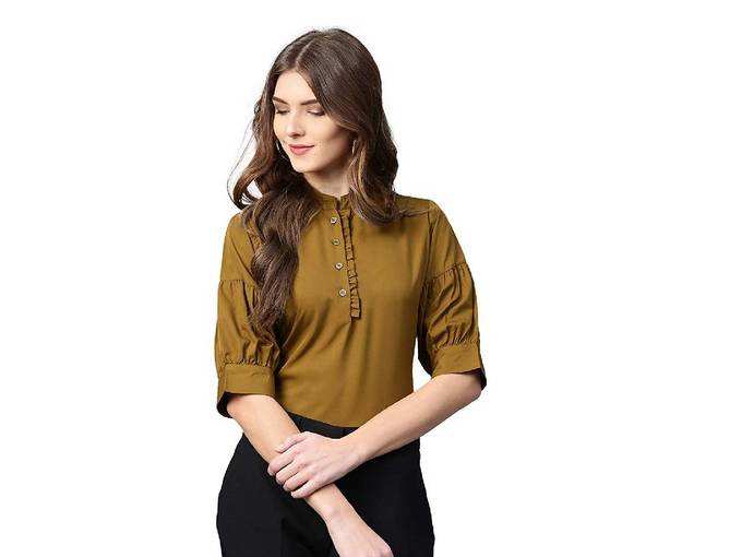 Ives Casual Office Wear Top For Women
