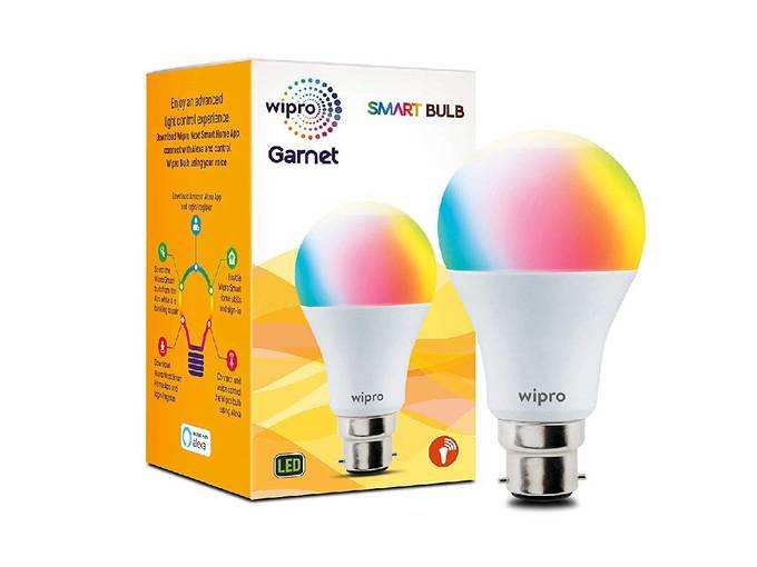 Wipro WiFi Enabled Smart LED Bulb B22 9-Watt (16 Million Colors + Warm White/Neutral White/White) (Compatible with Amazon Alexa and Google Assistant)