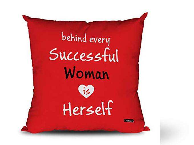 Womens Day Best Gift RED Cushion with Filler