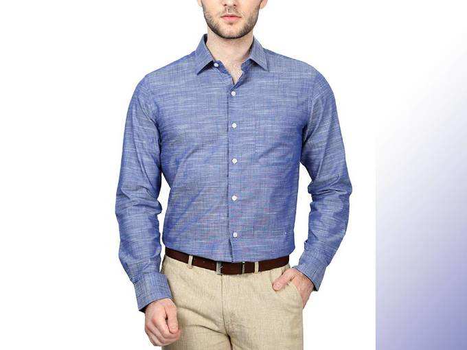 Peter England Men&#39;s Slim Fit Formal Shirt