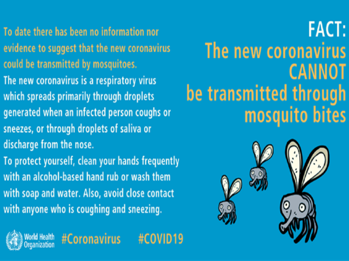 4. मच्छर काटने से फैलता है कोरोनावायरस