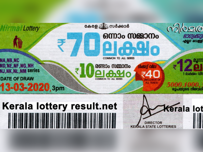 NR 164 Lottery: നിര്‍മല്‍ ലോട്ടറി നറുക്കെടുപ്പ് ഇന്ന് മൂന്ന് മണിയ്ക്ക്