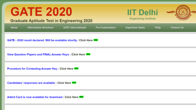 GATE Result 2020 घोषित, वेबसाइट पर रिजल्ट देखने का लिंक जारी