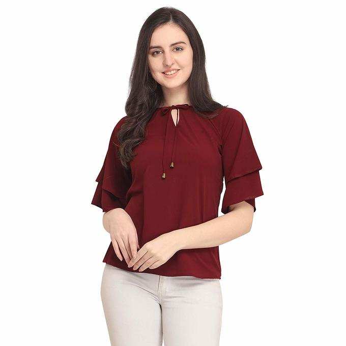 Fashion Womens Plain Regular Fit Top