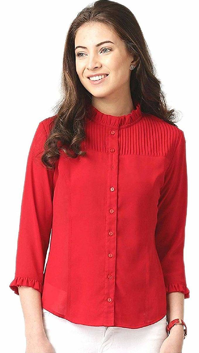 Womens Plain Regular Fit Top