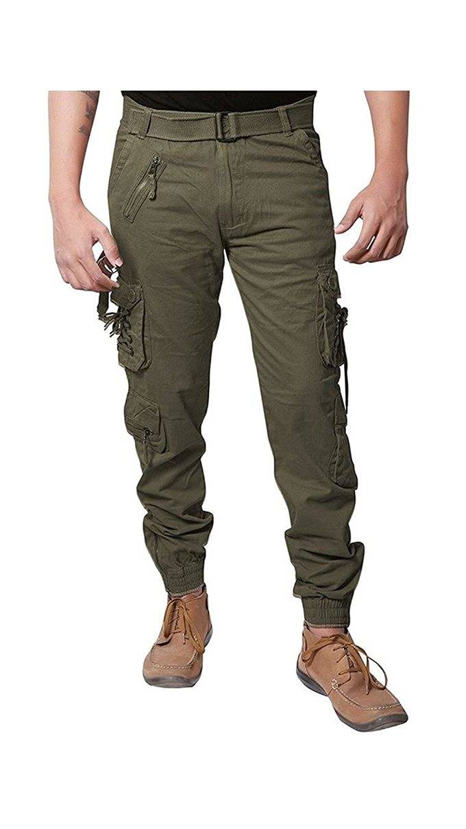 Dori Style Relaxed Fit Zipper Cargo Pants for Men