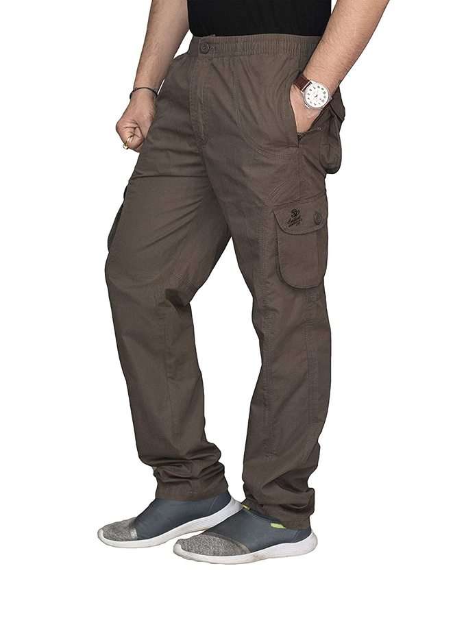 SAPPER Mens Cotton Regular Fit Cargos