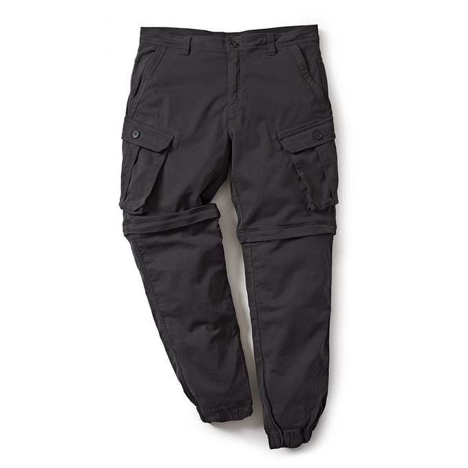 Royal Enfield Charcoal Cotton Convertible Jogger for Men Size (36) 91 CMS