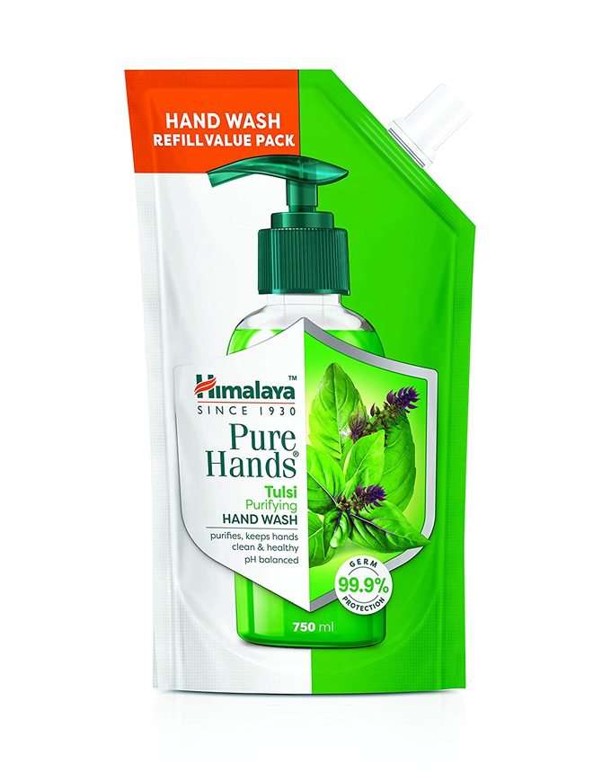 Himalaya Pure Hands Purifying Tulsi Hand Wash - 750 ml Refill