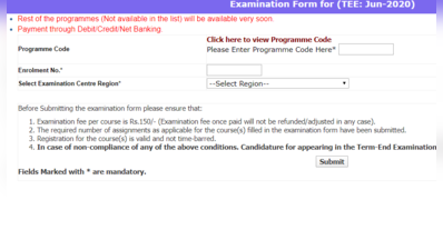 IGNOU June Term End 2020: ऑनलाइन आवेदन की अंतिम डेट आगे बढ़ी, पढ़ें डीटेल