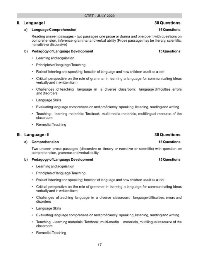 CTET Syllabus Page 2