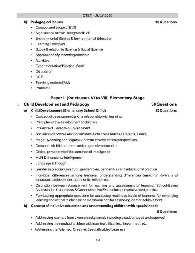 CTET Syllabus Page 4