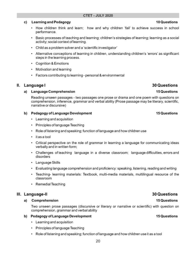 CTET Syllabus Page 5