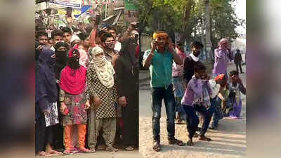भारत में कोरोना वायरस: लोग नहीं आ रहे बाज, लॉकडाउन के बावजूद सड़क, मार्केट में भीड़