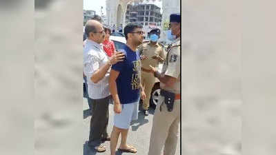 कोरोना के चलते गुजरात में लॉकडाउन: कार लेकर निकले शख्स को पुलिसकर्मी ने लगाई डांट, वीडियो वायरल