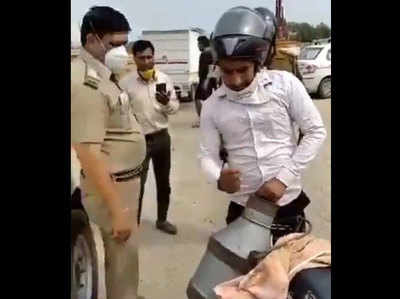 गाजियाबाद: लॉकडाउन के दौरान घूमने को बना दूधवाला, पुलिस ने निकाली होशियारी